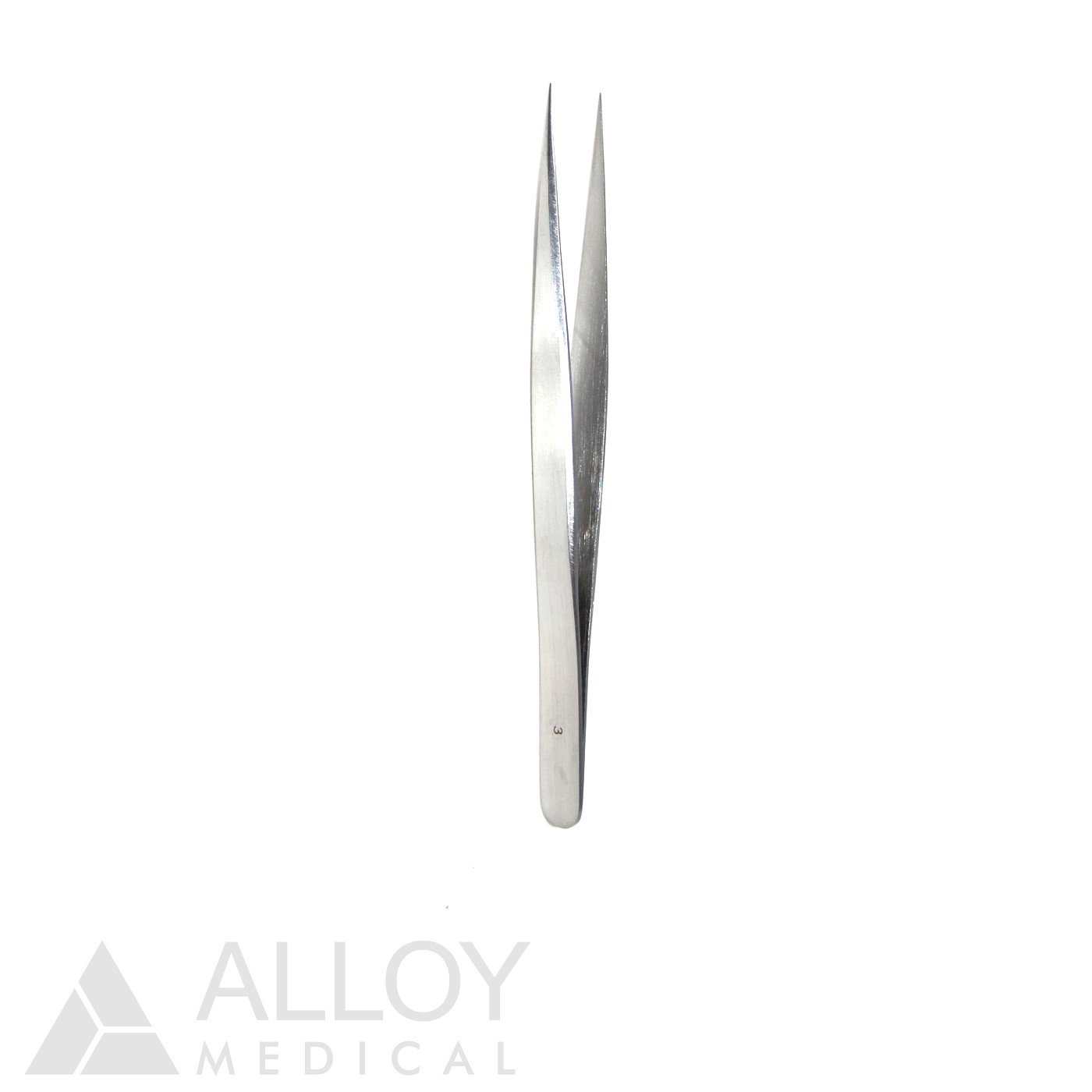 Jewelers Forceps Straight 3 for Ophthalmology, 12 cm Length, FDA Approved