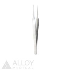 Jewelers Forceps Straight #4 for Ophthalmology, 12 cm Length, FDA Approved (CFP-749/4)