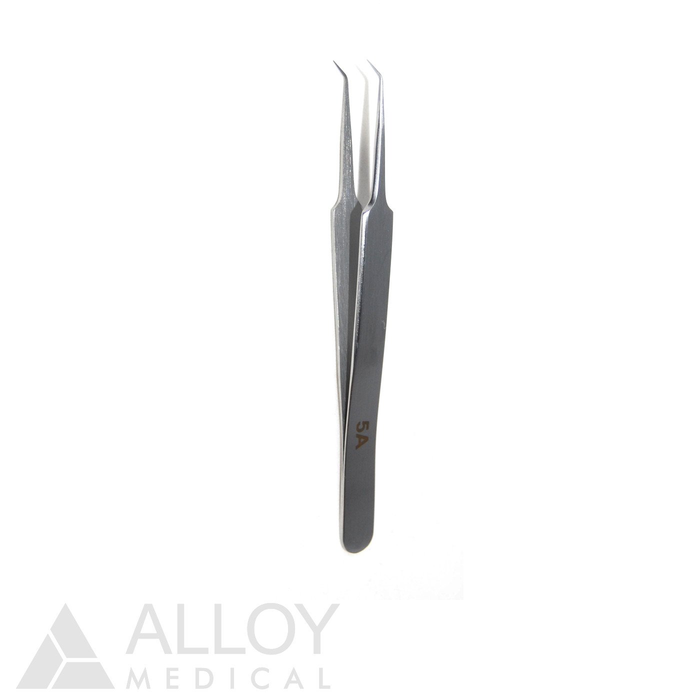 Jewelers Forceps Angled 5A for Ophthalmology, 11 cm Length, FDA Approved