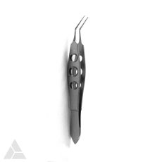 Bechert McPherson Angled Tying Forceps, 11mm Angled Smooth Jaws, 10 cm Length, FDA Approved (CFP-788/2)