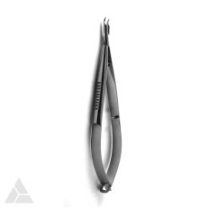 Baby Barraquer Needle Holder, Delicate Jaws, Curved without Lock, 11 cm Length, FDA Approved (CNH-1139/1)