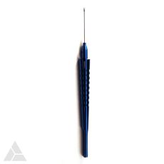 Vitreoretinal Scissors Titanium Tips, Horizontal Opening, Curved, 23 Gauge, Fixed Titanium Squeeze Handle, 14.5 cm Length, FDA Approved (CVT-8009/C23)